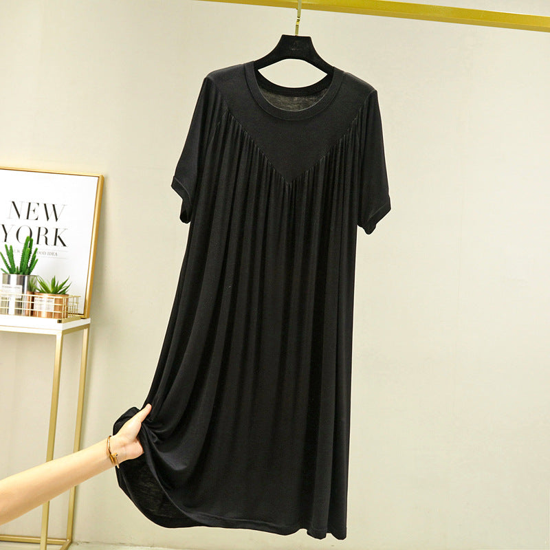 Modal short-sleeved nightgown