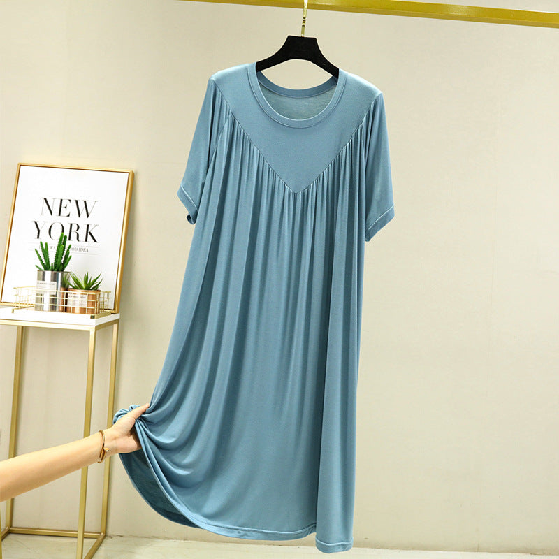 Modal Summer Nightdress Loose Fit Casual Dress for Women