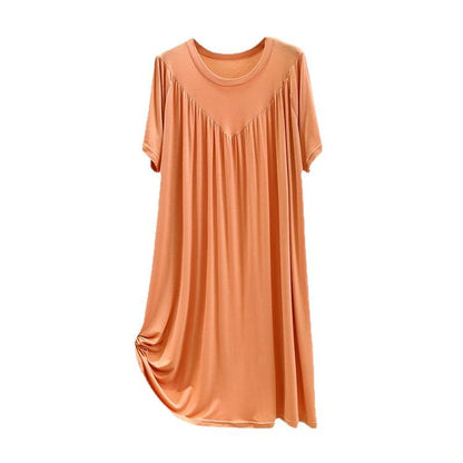 Modal Summer Nightdress Loose Fit Casual Dress for Women