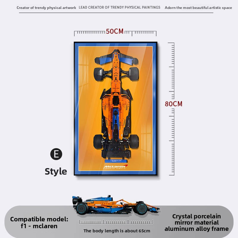 Modern 3D LED Illuminated Car Painting Frame