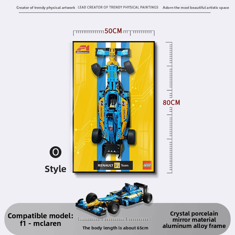 Modern 3D LED Illuminated Car Painting Frame