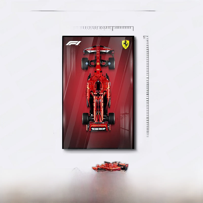 Modern 3D LED Illuminated Car Painting Frame