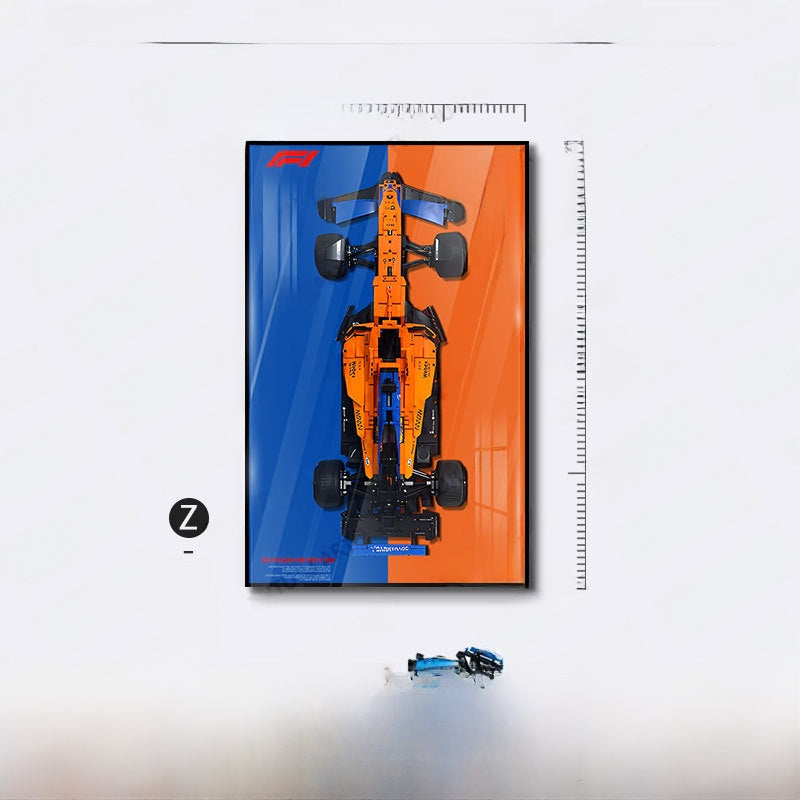 Modern 3D LED Illuminated Car Painting Frame