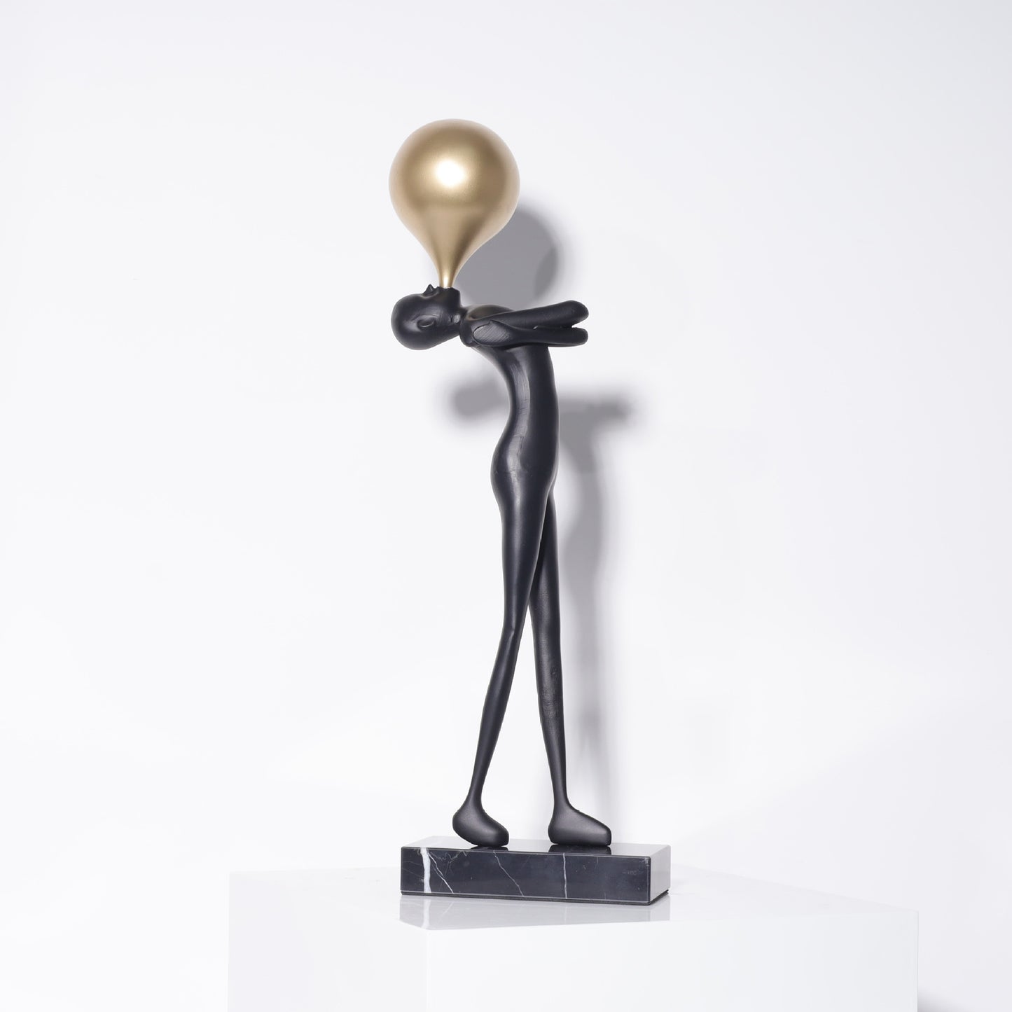 Modern Abstract Cast Iron Sculpture