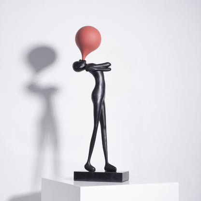 Modern Abstract Cast Iron Sculpture