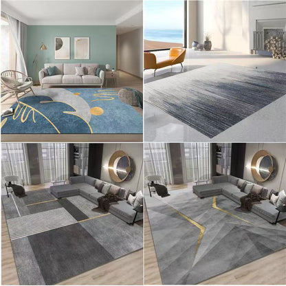 Modern Abstract Polyester Carpet for Living Room and Bedroom
