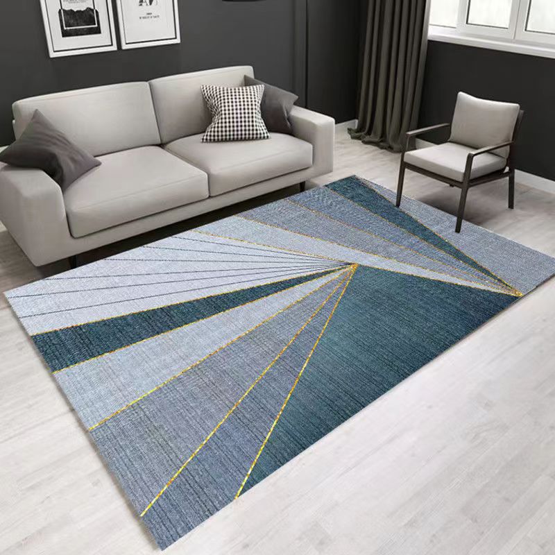 Modern Abstract Polyester Carpet for Living Room and Bedroom
