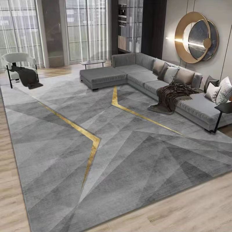 Modern Abstract Polyester Carpet for Living Room and Bedroom