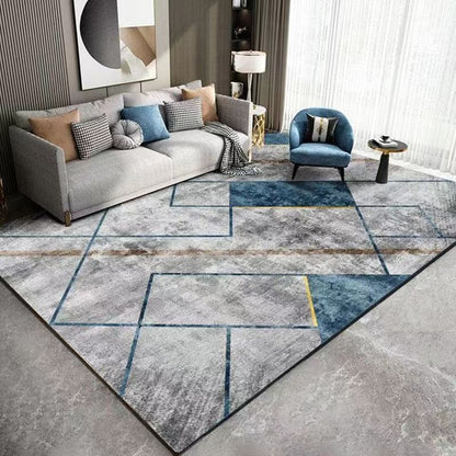 Modern Abstract Polyester Carpet for Living Room and Bedroom