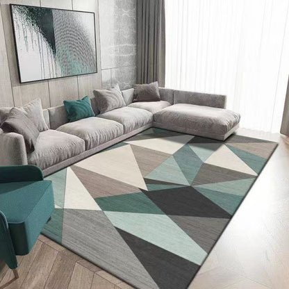 Modern Abstract Polyester Carpet for Living Room and Bedroom