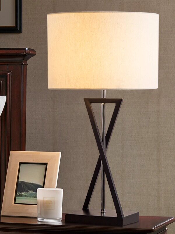 Modern American Style Iron Table and Floor Lamp