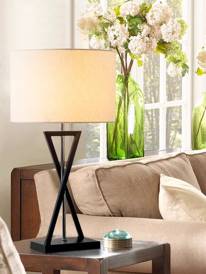 Modern American Style Iron Table and Floor Lamp