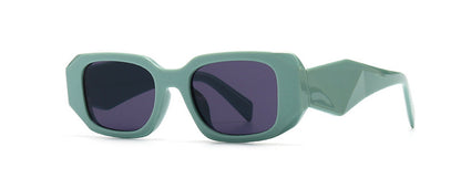 Modern and retro narrow-framed sunglasses