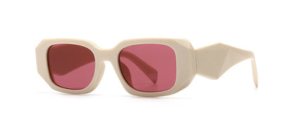 Modern and retro narrow-framed sunglasses