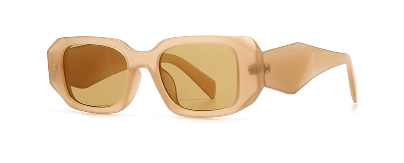 Modern and retro narrow-framed sunglasses