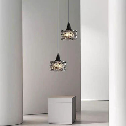 Modern and simple glass chandelier