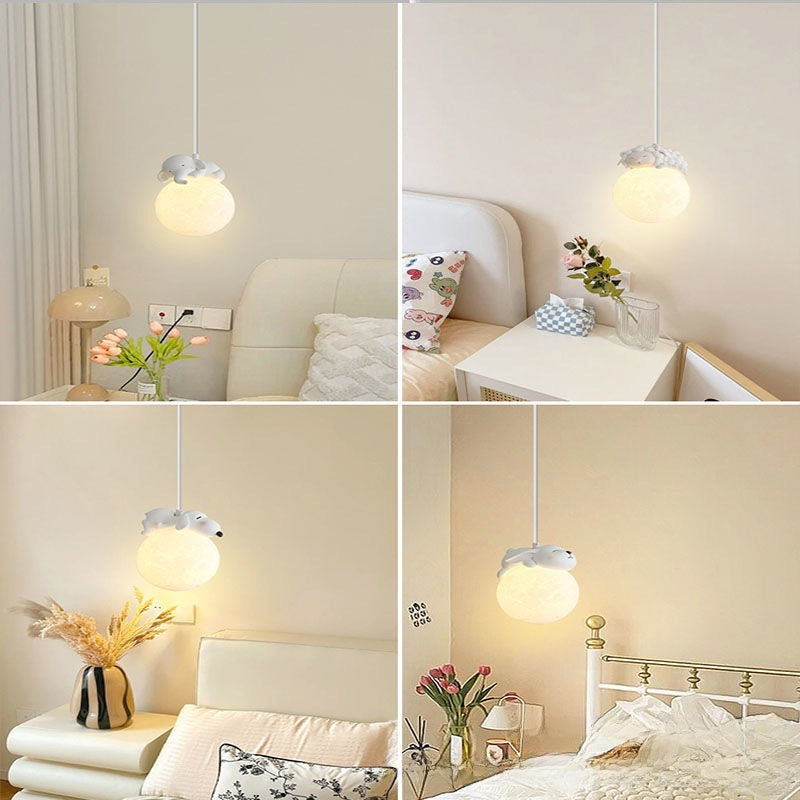 Modern Animal Design LED Bedside Chandelier