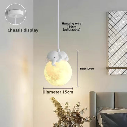 Modern Animal Design LED Bedside Chandelier