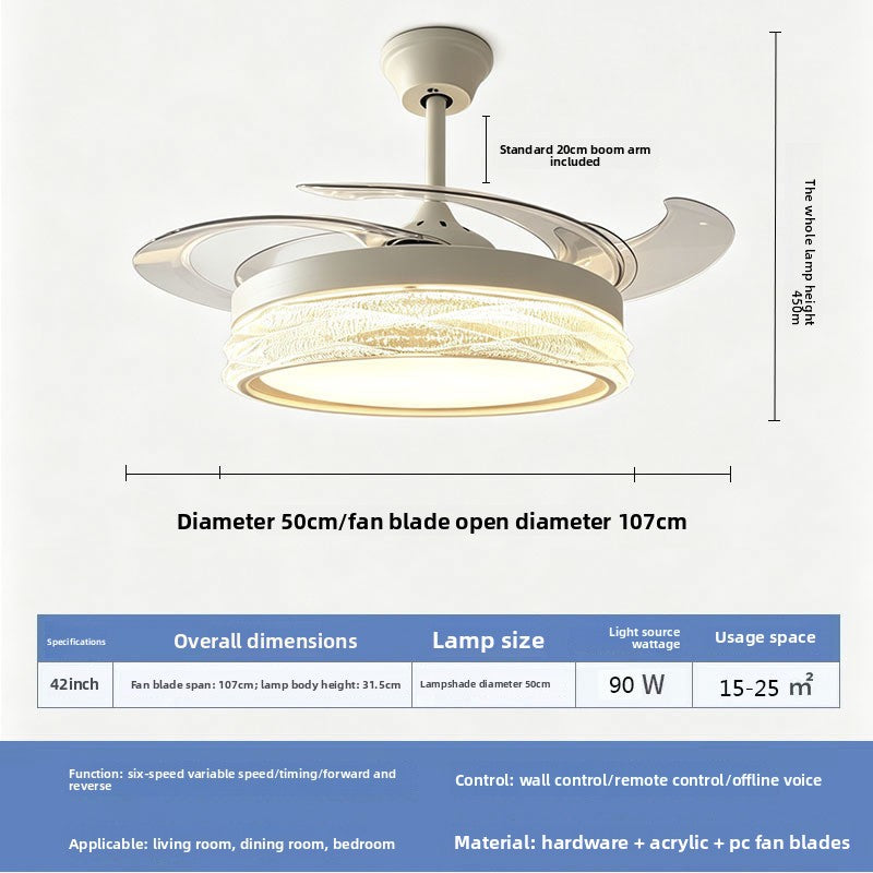 Modern Ceiling Fan with Integrated Lighting