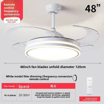 Modern Ceiling Fan with Light and Remote Control
