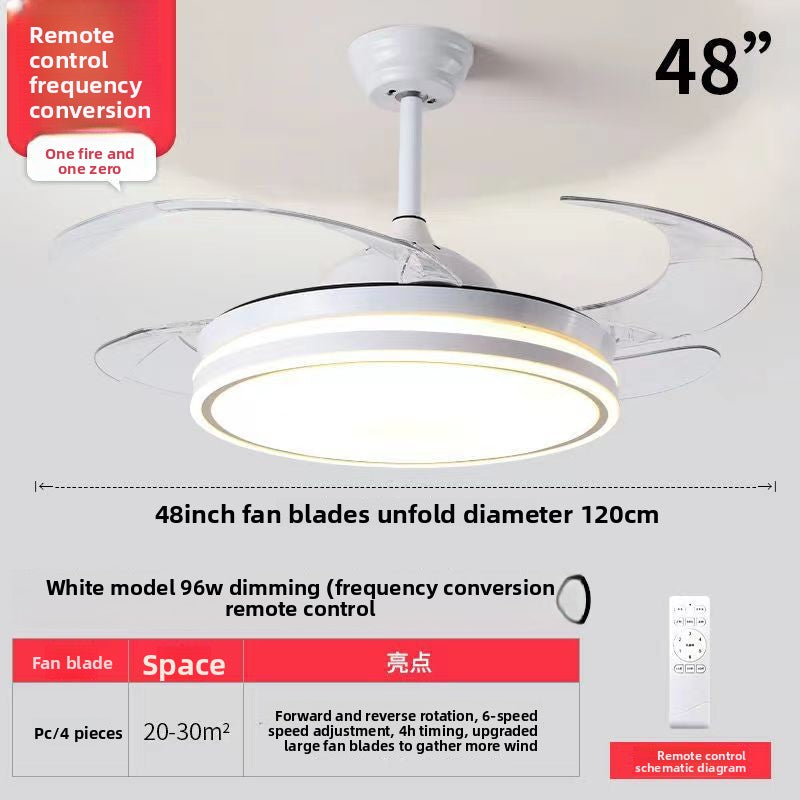 Modern Ceiling Fan with Light and Remote Control