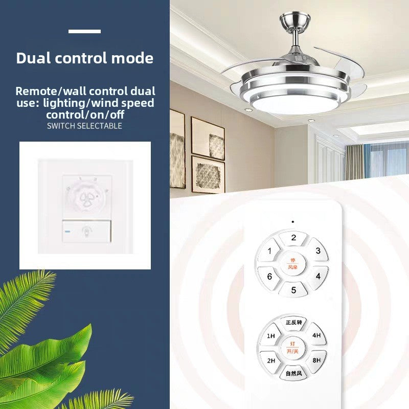 Modern Ceiling Fan with Light and Remote Control