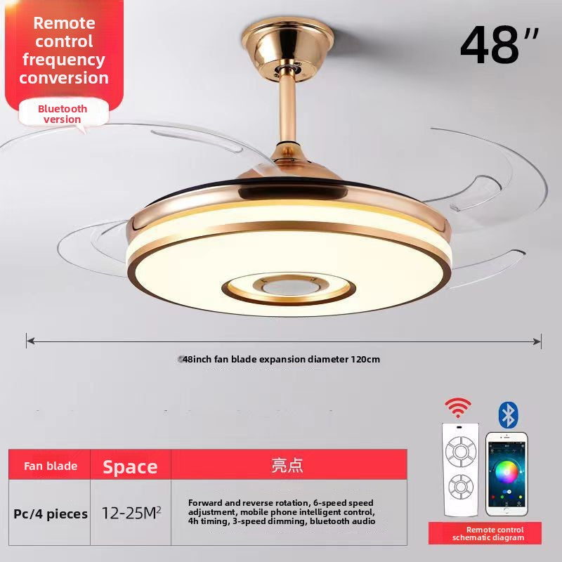 Modern Ceiling Fan with Light and Remote Control