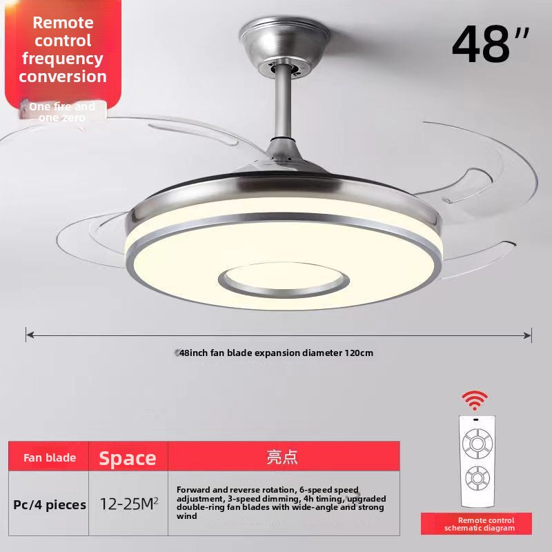 Modern Ceiling Fan with Light and Remote Control