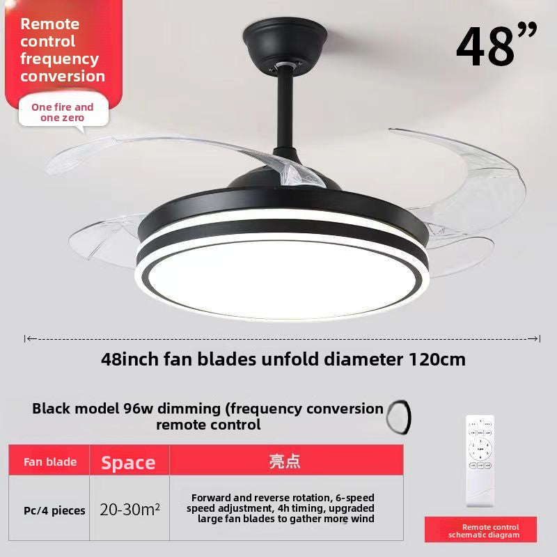 Modern Ceiling Fan with Light and Remote Control