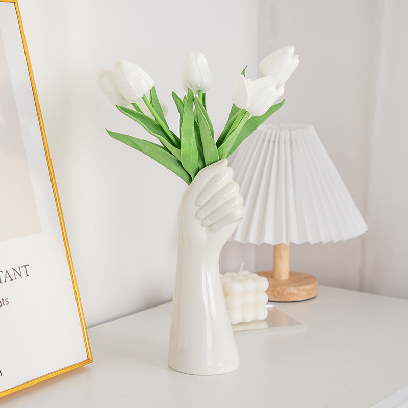 Modern Ceramic Hand Vase