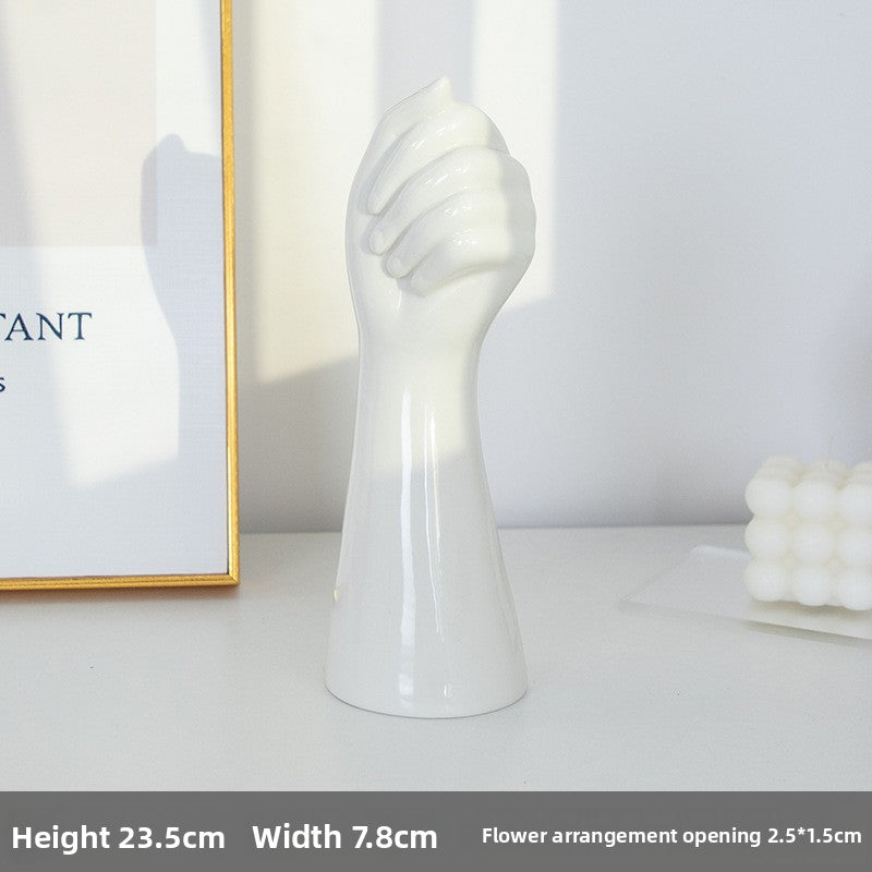 Modern Ceramic Hand Vase