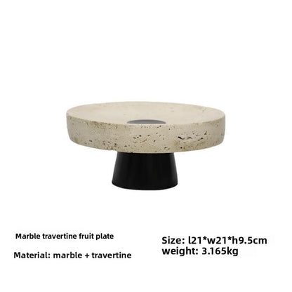 Modern Chinese Style Marble Fruit Tray