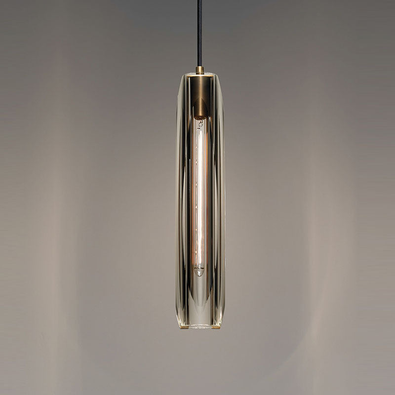 Modern Copper Crystal Chandelier