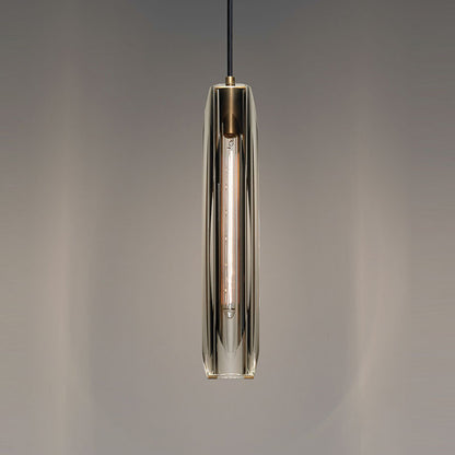 Modern Copper Crystal Chandelier