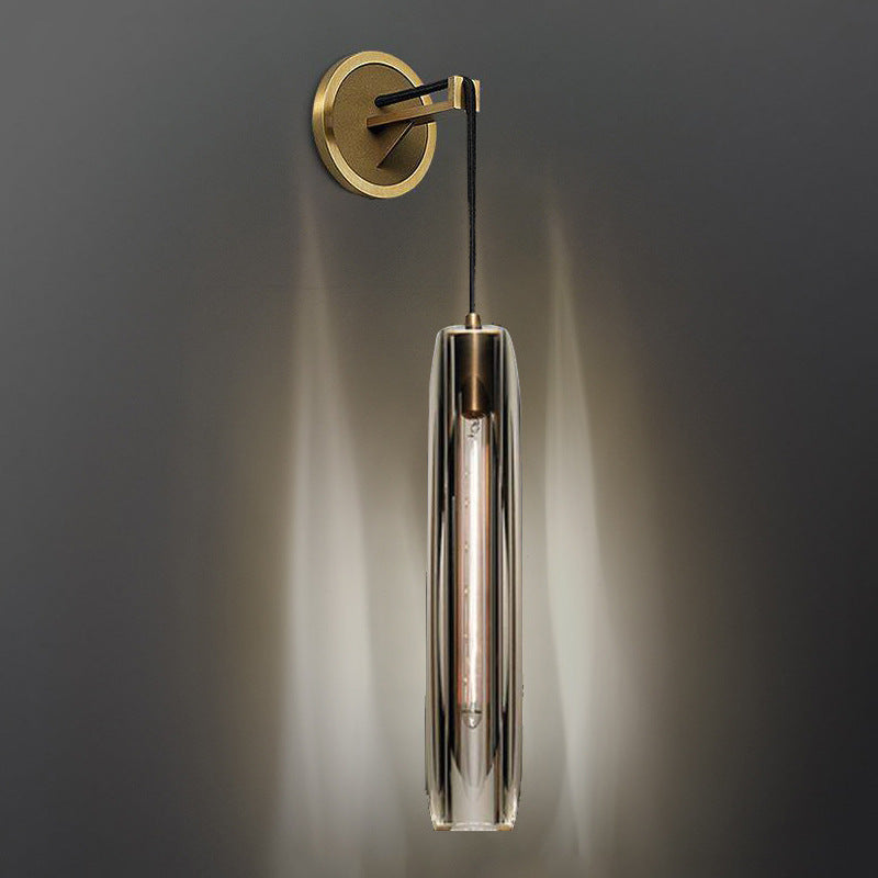 Modern Copper Crystal Chandelier