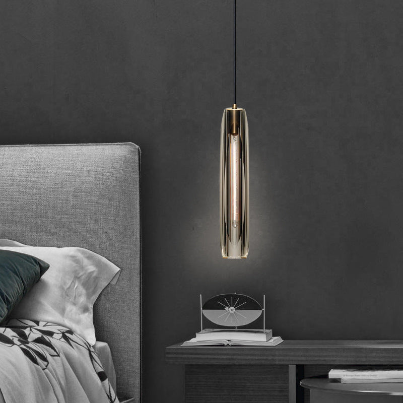 Modern Copper Crystal Chandelier