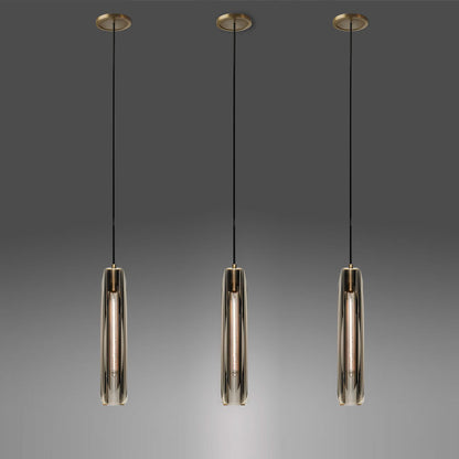 Modern Copper Crystal Chandelier