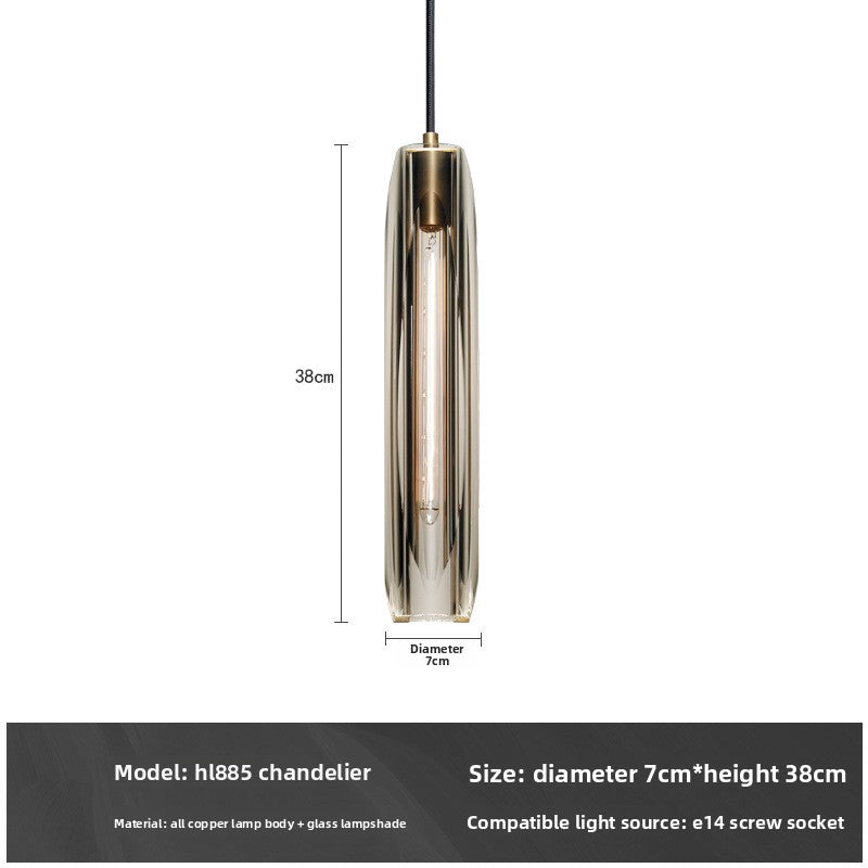 Modern Copper Crystal Chandelier