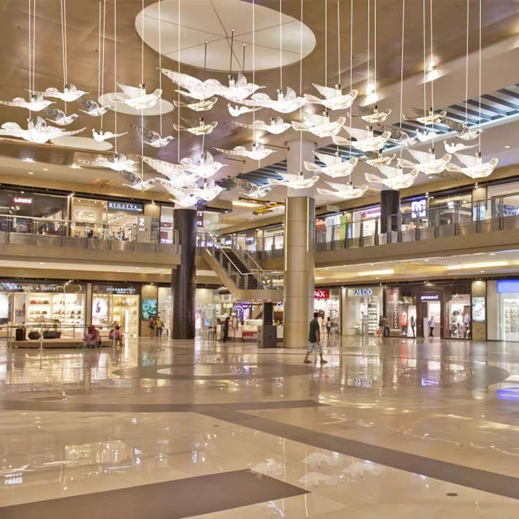Modern Crystal Bird Chandelier