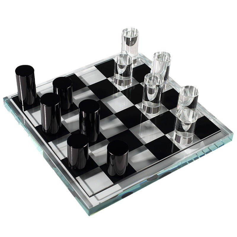 Modern Crystal Chessboard Decor
