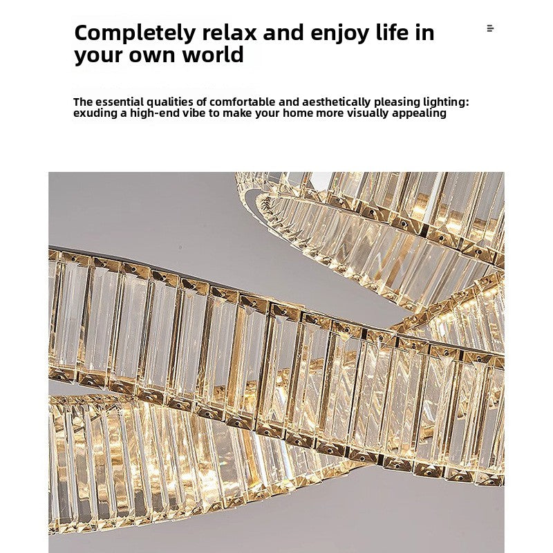 Modern Crystal LED Chandelier for Dining Room