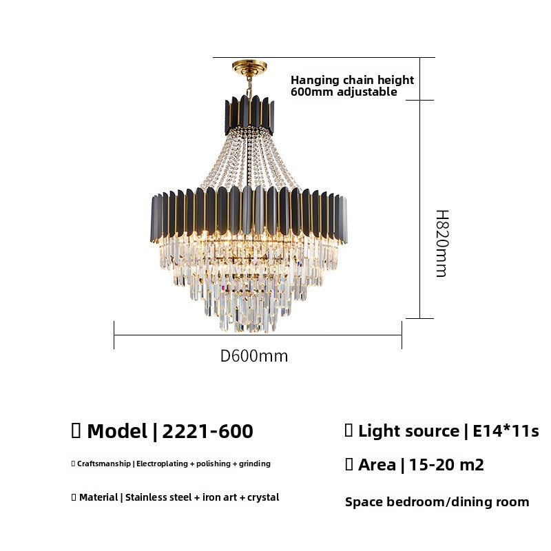 Modern Crystal LED Chandelier