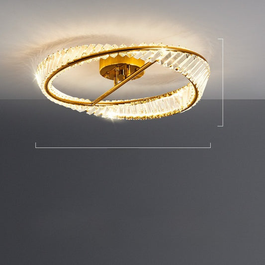 Modern Crystal LED Chandelier with Voice Control