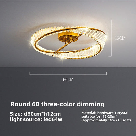Modern Crystal LED Chandelier with Voice Control