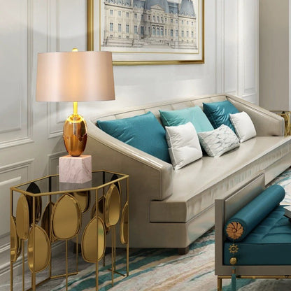 Modern Crystal Table Lamp with Three-Color Lighting