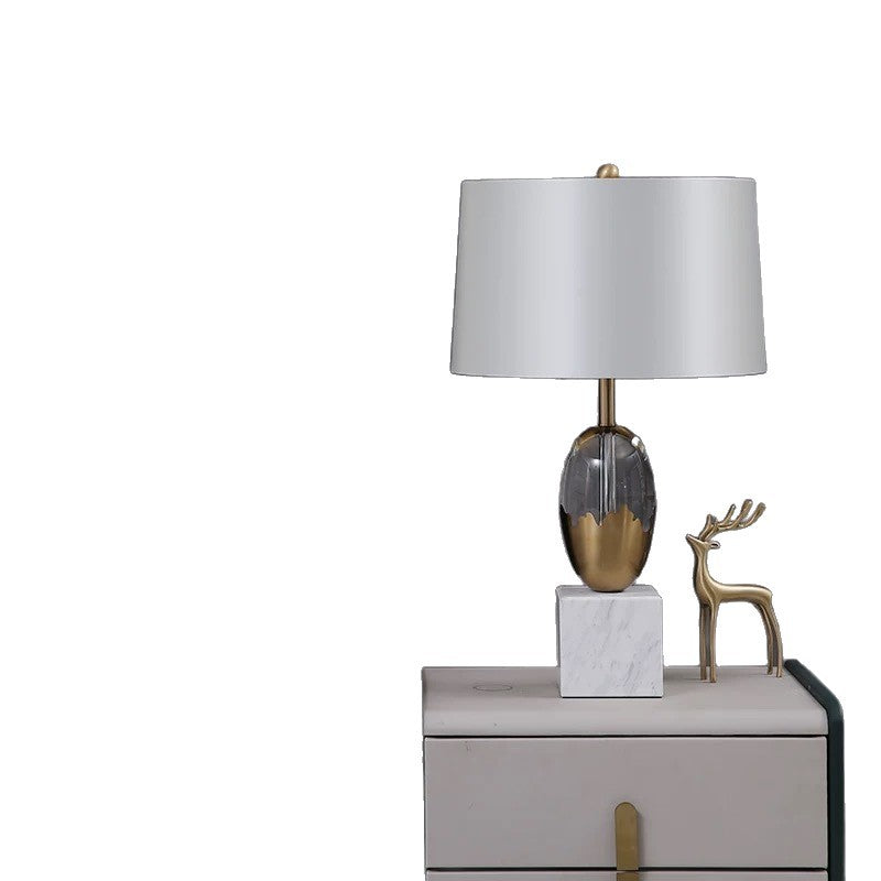 Modern Crystal Table Lamp with Three-Color Lighting