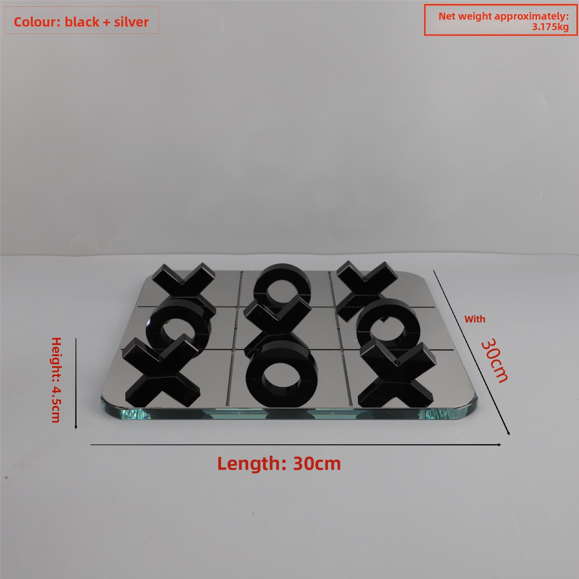 Modern Crystal XO Chessboard Decor