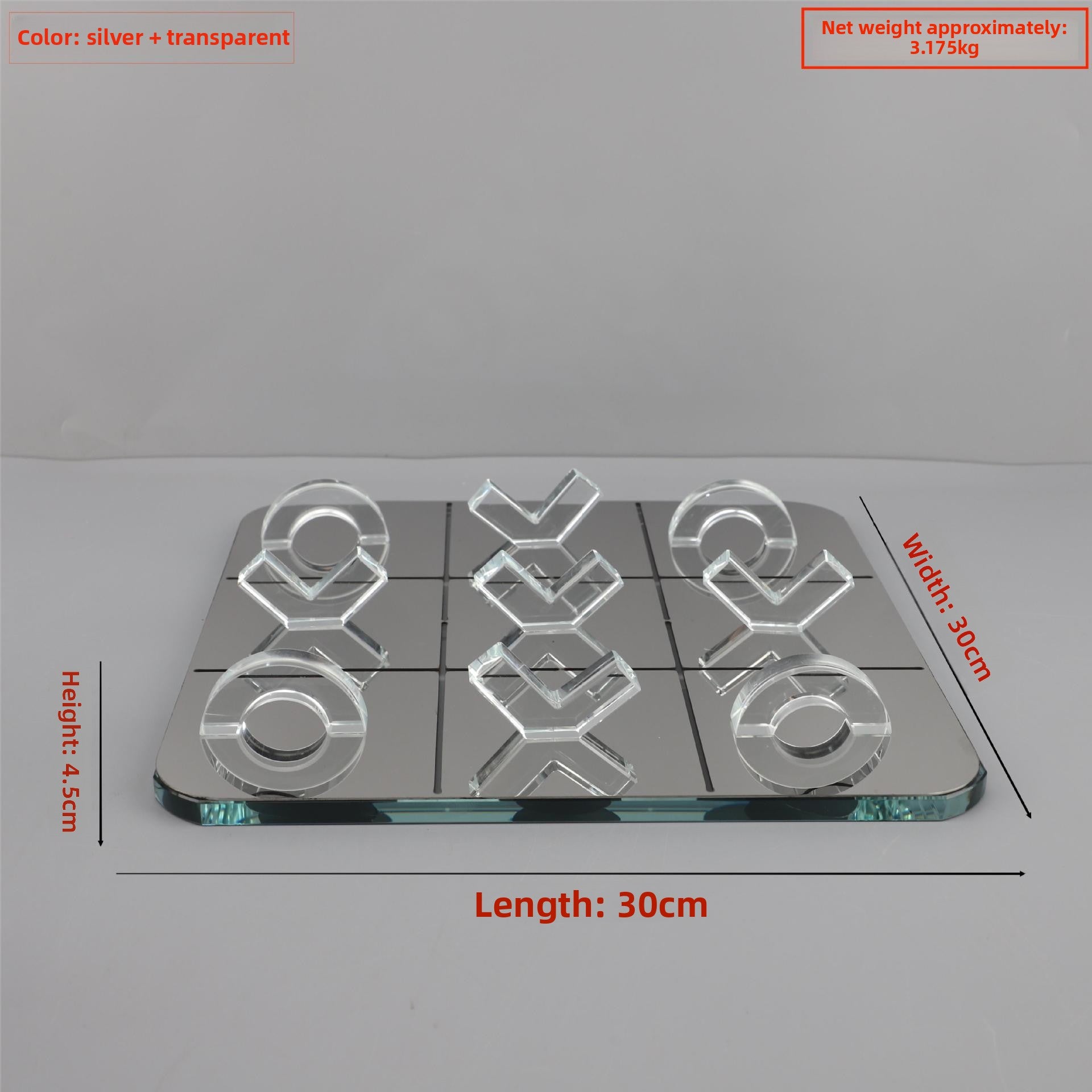 Modern Crystal XO Chessboard Decor