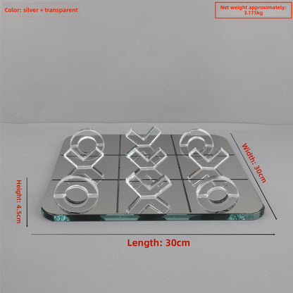 Modern Crystal XO Chessboard Decor