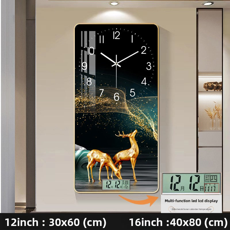 Modern Decorative Wall Clock with Calendar